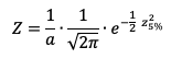 formula for Z